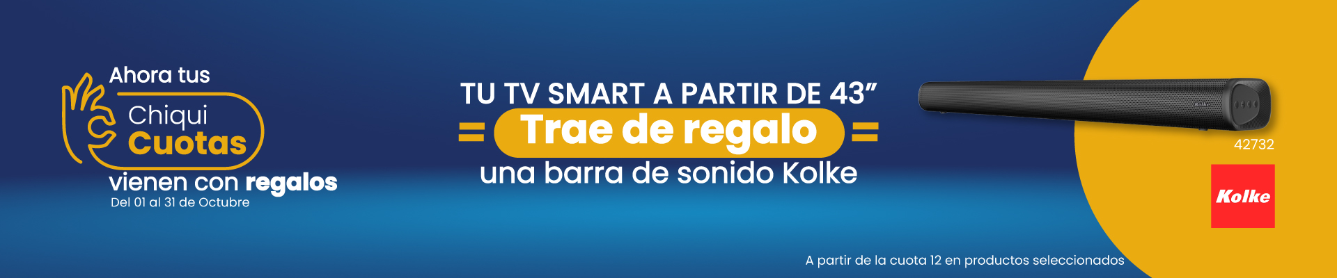 Smart TV 43 chiquicuotas + barra de sonido