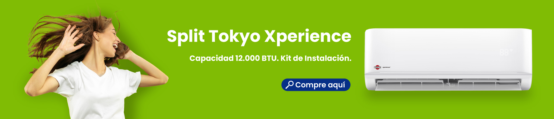 Acondicionador de Aire Tokyo Xperience 12000 F/C Eco MI23-12CHR1 Pared