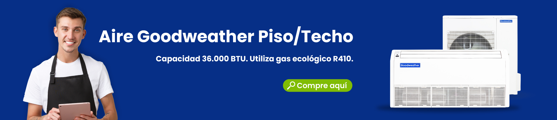 Acondicionador de Aire Goodweather Piso/Techo 36.000 BTU