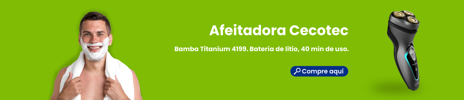 Afeitadora Cecotec Bamba Titanium 4199