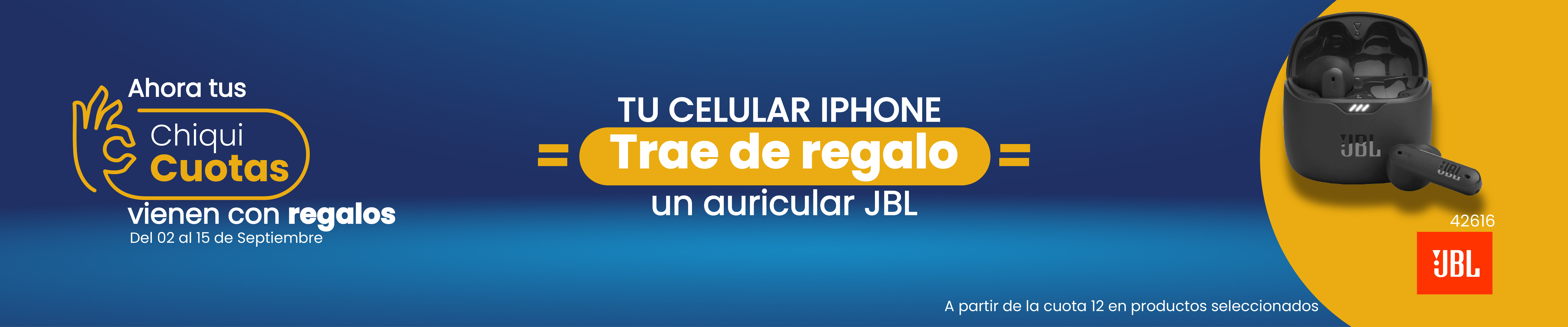 Iphone chiquicuotas + auricular JBL