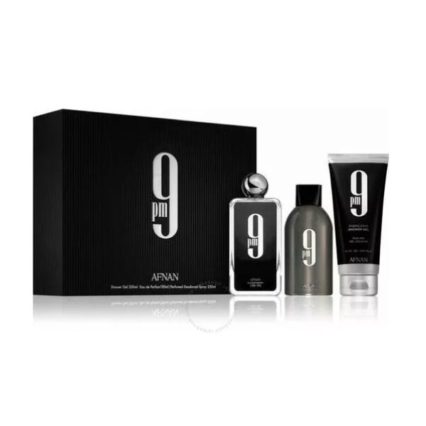 Perfume Afnan 9PM 100ML  KIT (GEL+ DESODORANTE)
