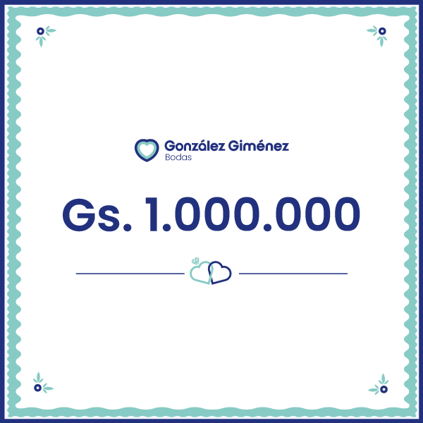 Gift Card: 1.000.000 Gs.