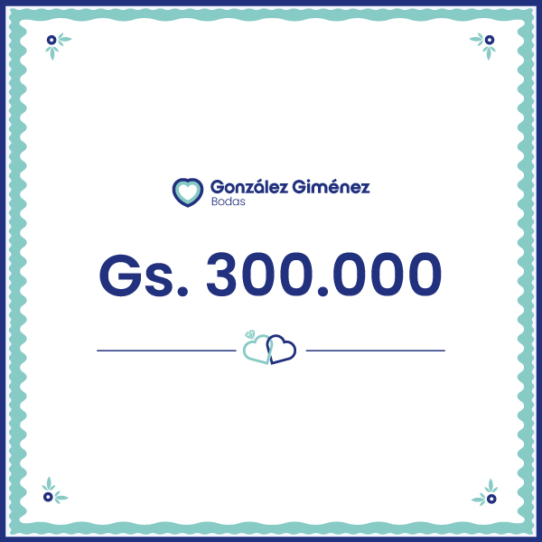 Gift Card: 300.000 Gs.