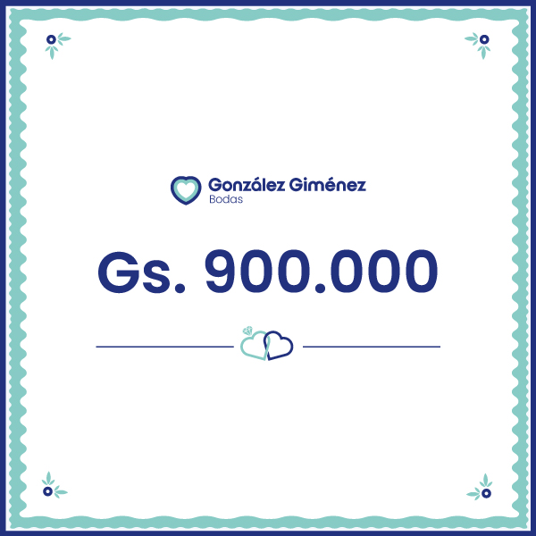 Gift Card: 900.000 Gs.