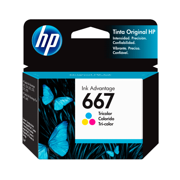 Tinta HP 667 Color 3YM78AL DJ 2775 2 ML