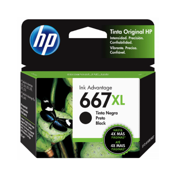 Tinta HP 667XL Negro 3YM81AL DJ 2775 8.5 ML