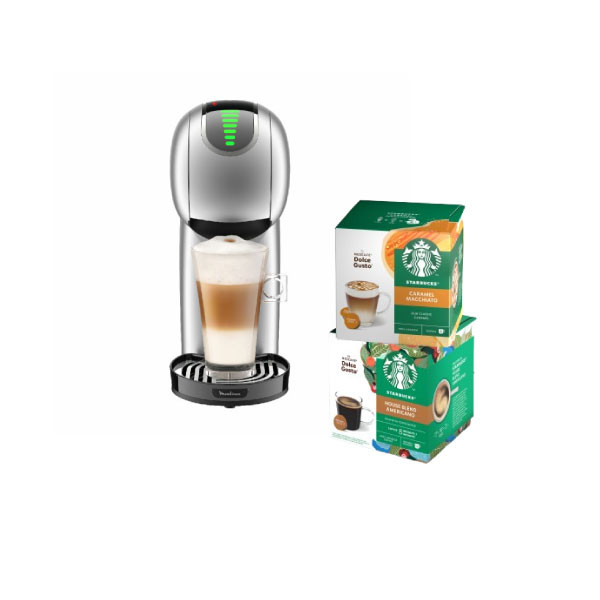 Cafetera Dolce Gusto Moulinex Genio S Touch Silver + Capsulas